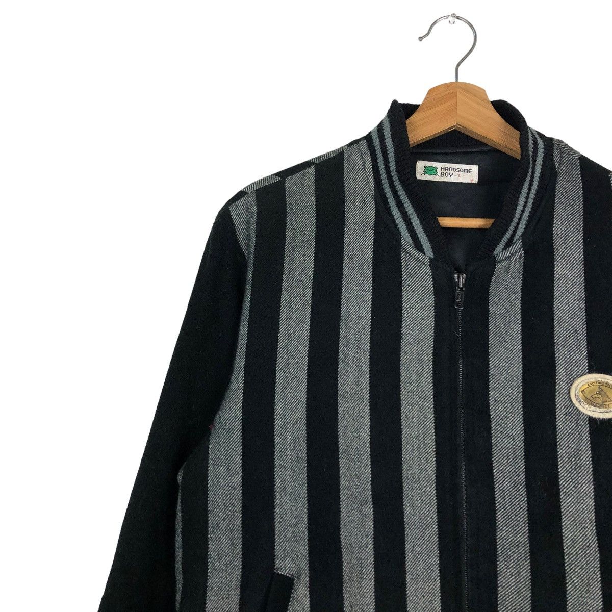 Hysteric Glamour 🔥VINTAGE BOMBER JACKET STRIPED HANDSOMEBOY JAPAN Size US S / EU 44-46 / 1 - 7 Thumbnail