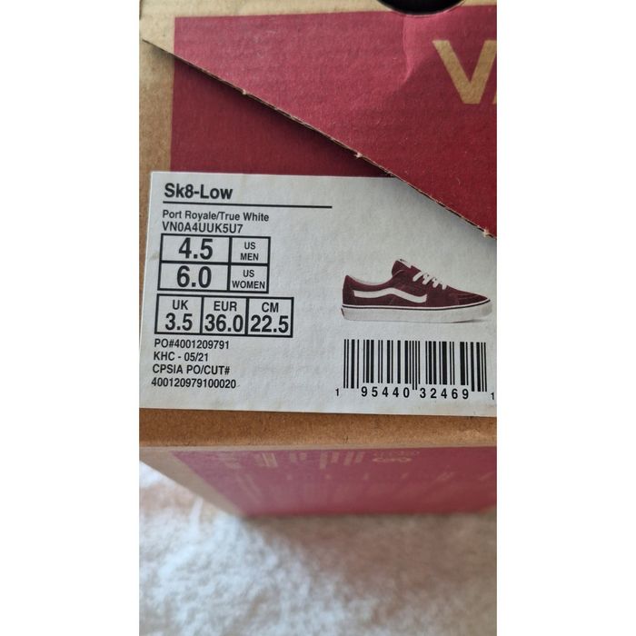 Vans sk8 low outlet burgundy