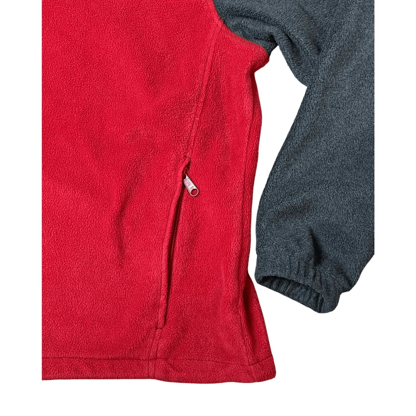 Columbia Columbia Steen Mountain Red Grey Zip Up Fleece Jacket XL Size US XL / EU 56 / 4 - 4 Thumbnail