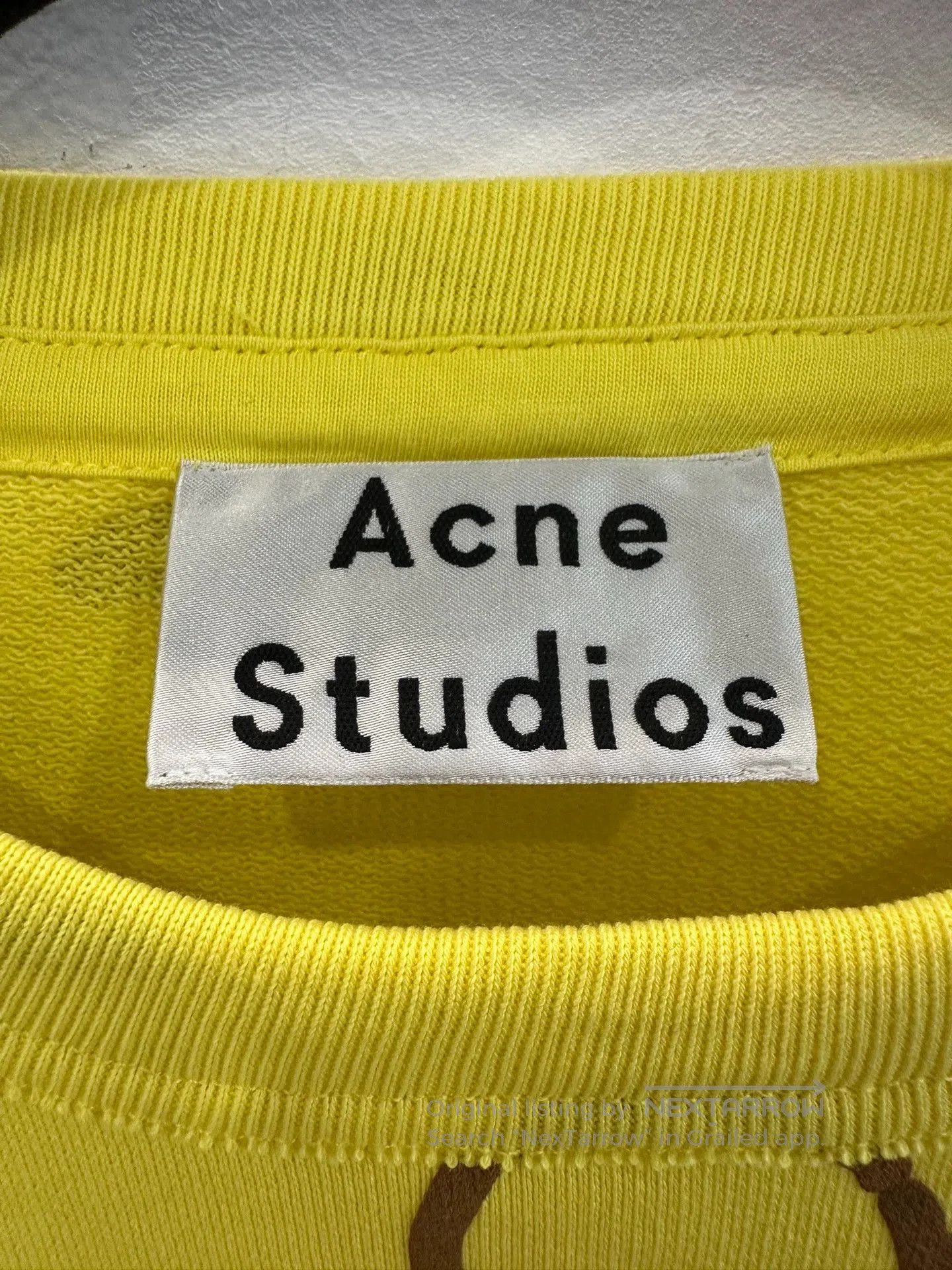 Acne Studios Acne Studios Planet Print Yellow Sweatshirt. Size US L / EU 52-54 / 3 - 5 Thumbnail