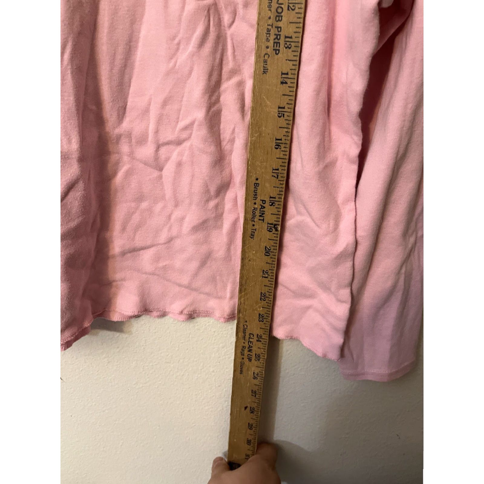 Vintage Sonoma Intimates Top Long Sleeve V Neck Pink Size 1X Size XL / US 12-14 / IT 48-50 - 4 Thumbnail