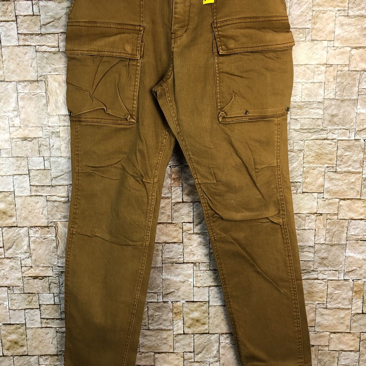 Japanese Brand Tkmixpice Brown utility Cargo big Multipocket Pants #A726 Size US 30 / EU 46 - 6 Thumbnail