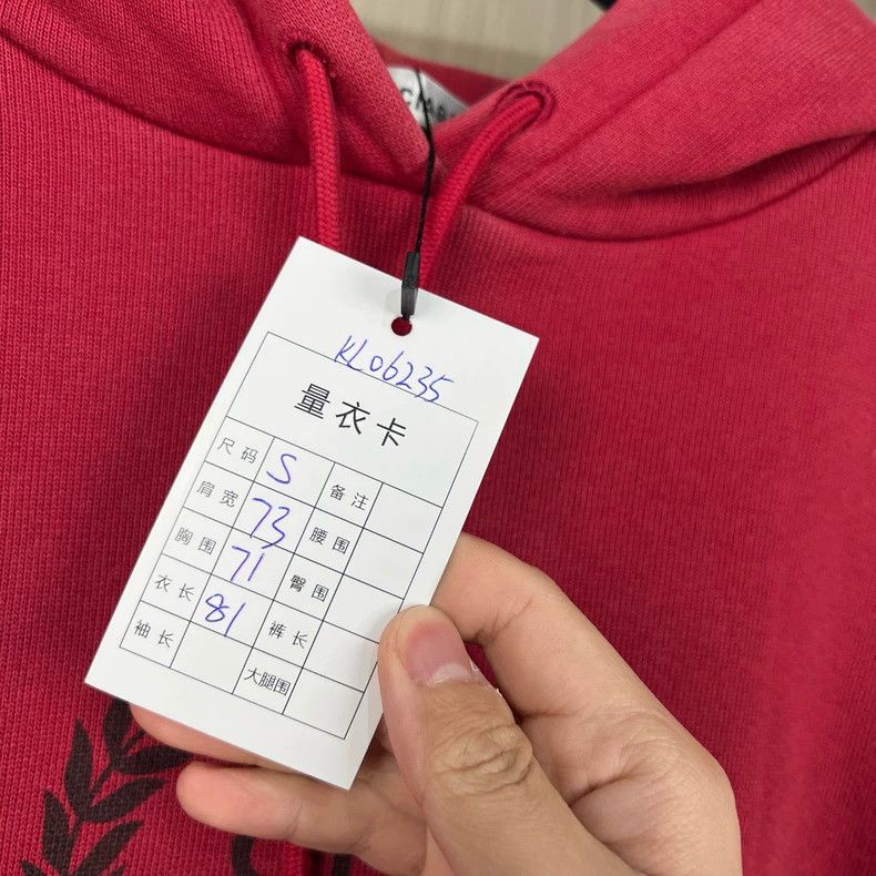 Balenciaga Balenciaga Red Wheatear Letter Hoodie 2502-Nextarrow Size US S / EU 44-46 / 1 - 7 Thumbnail