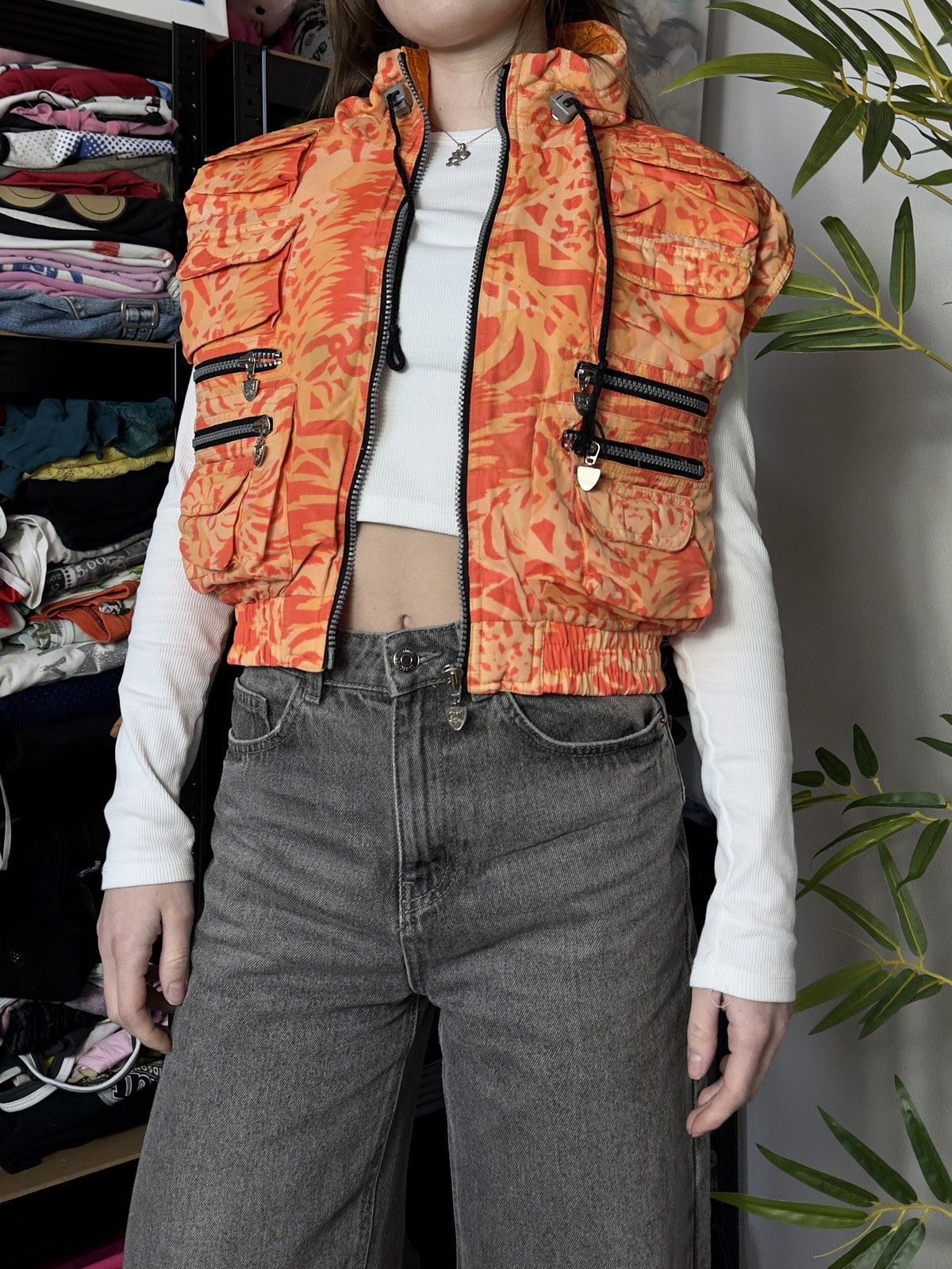 Vintage VINTAGE BOY SNOWMACHINE ORANGE JACKET VEST Size M / US 6-8 / IT 42-44 - 6 Thumbnail