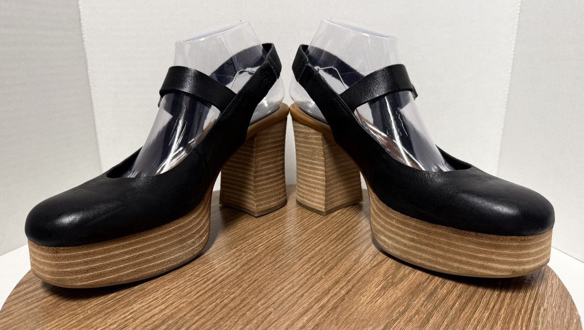 Kork-Ease Kork-Ease Vanya Slingback Platform Black Leather Sandals Size US 9 / IT 39 - 8 Thumbnail