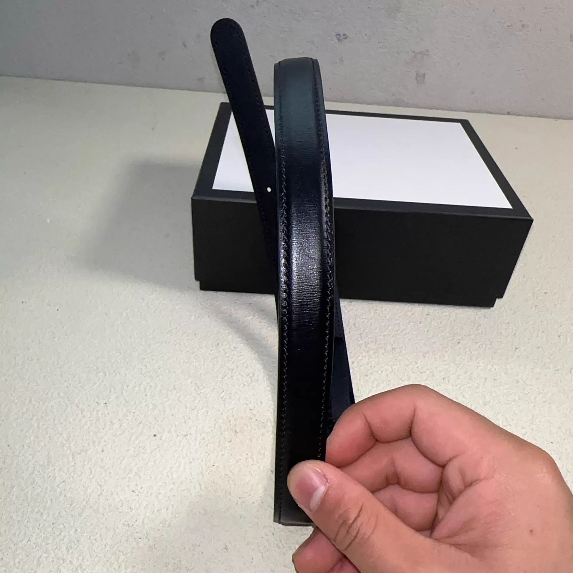 Gucci GUCCI 75cm black gold double G buckle leather belt Size ONE SIZE - 4 Thumbnail