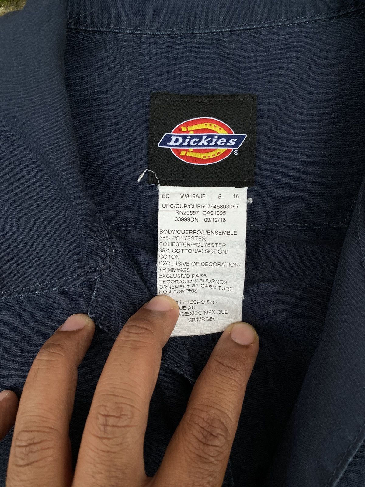 Dickies × Vintage Vintage Dickies Coverall Staff Pit One Customs Motorsport. Size US 36 / EU 52 - 7 Thumbnail