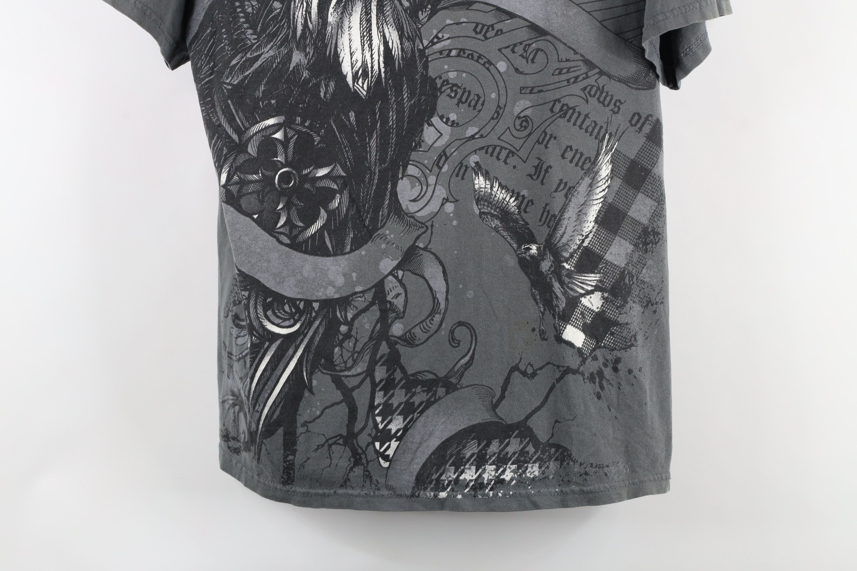 Vintage Vintage Y2K Streetwear Tribal Eagle UFC MMA Fighting T-Shirt Size US M / EU 48-50 / 2 - 3 Thumbnail