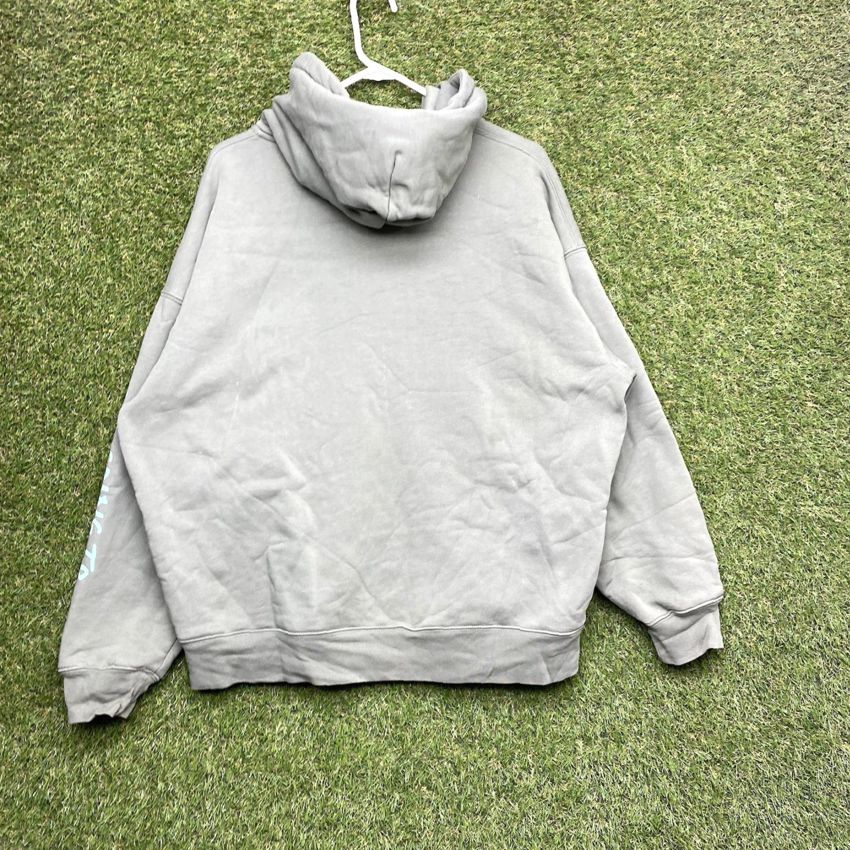 Broken Planet BROKEN PLANET Hoodie Mens Medium Olive Green Space Full Zip Knit Cotton Logo Embroidered 2000s Trend Graphic Print Hip Hop Jacket Size US M / EU 48-50 / 2 - 2 Thumbnail