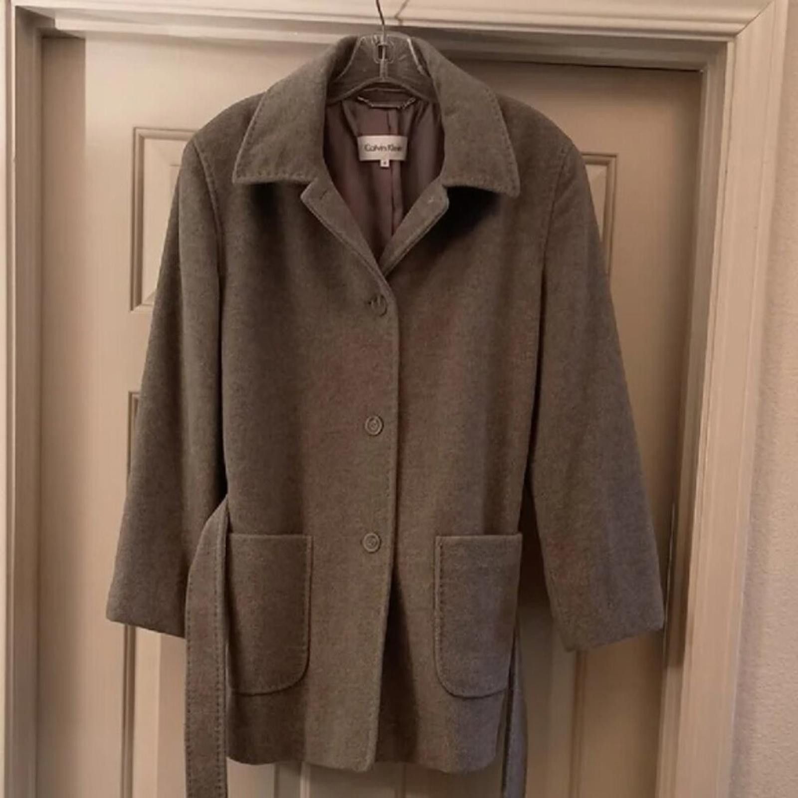 Calvin Klein Calvin Klein Women's Gray Trench Coat Size M / US 6-8 / IT 42-44 - 5 Thumbnail