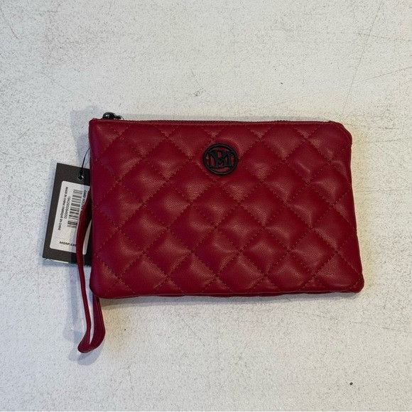 Badgley Mischka Badgley Mischka Red Quilted Wristlet Size ONE SIZE - 1 Thumbnail