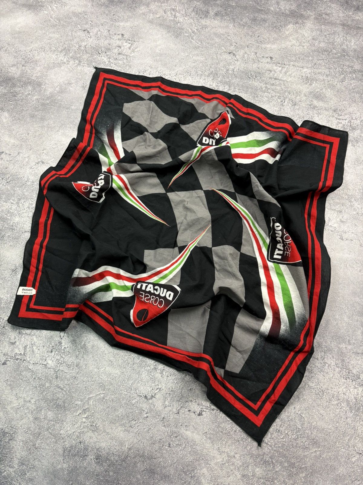 Ducati DUCATI Vintage Monogram Big Logo Streetwear MotoRacing Scarf Size ONE SIZE - 1 Thumbnail