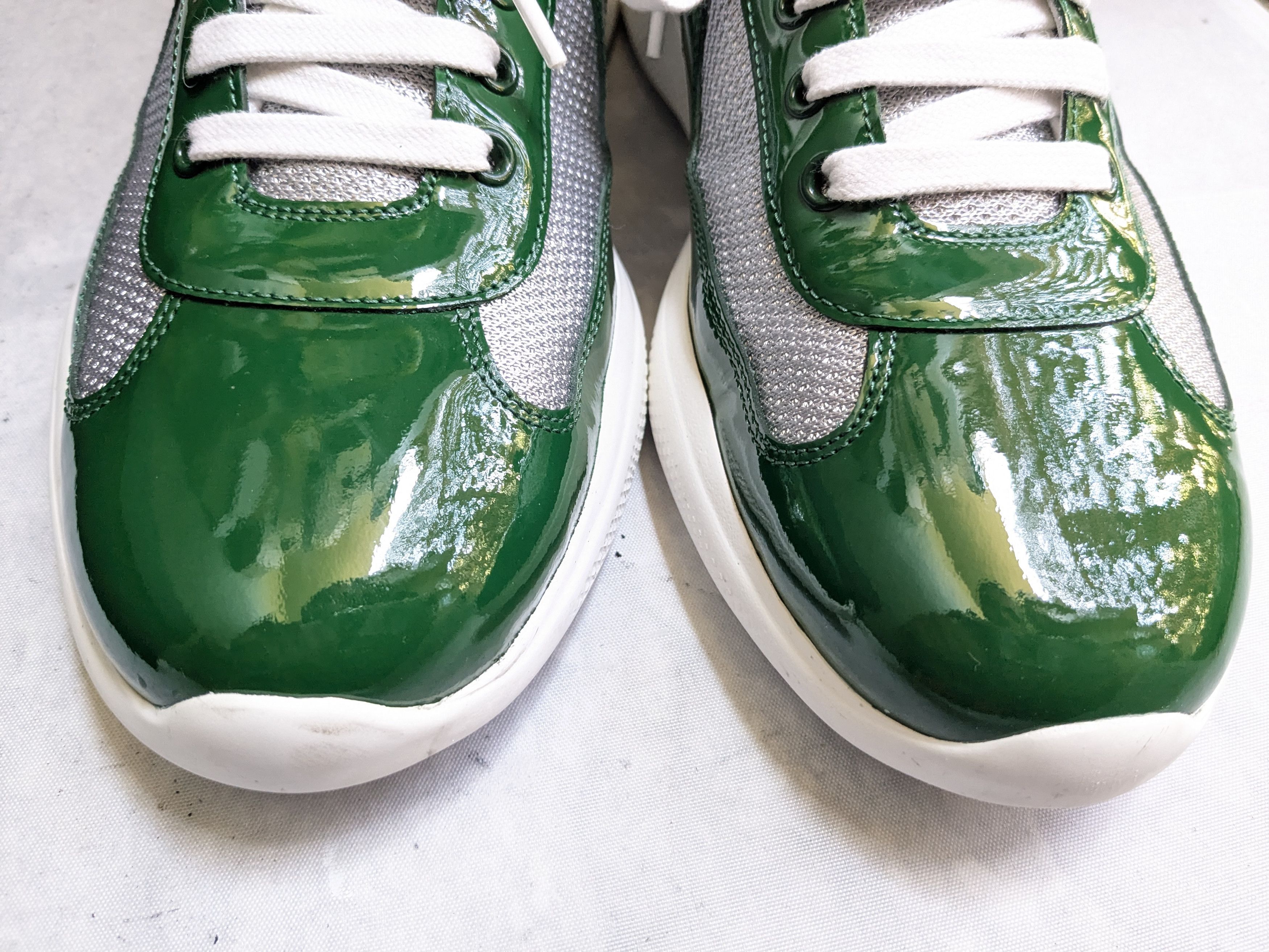Prada Prada America's Cup Green Patent Leather 10 US Low Size US 10 / EU 43 - 4 Thumbnail