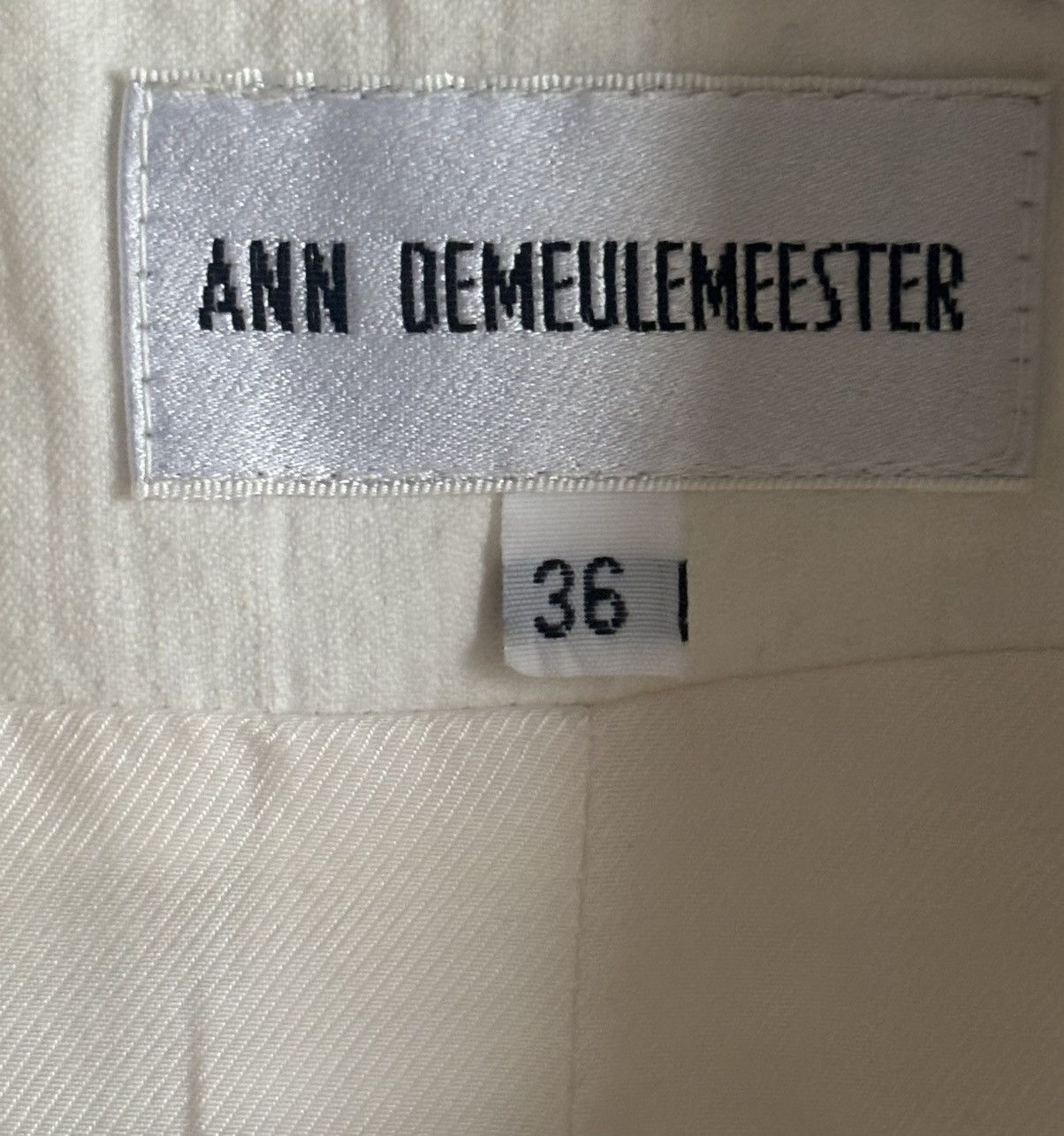 Ann Demeulemeester Ann Demeulemeester early 00s White Blazers Size XS / US 0-2 / IT 36-38 - 7 Thumbnail