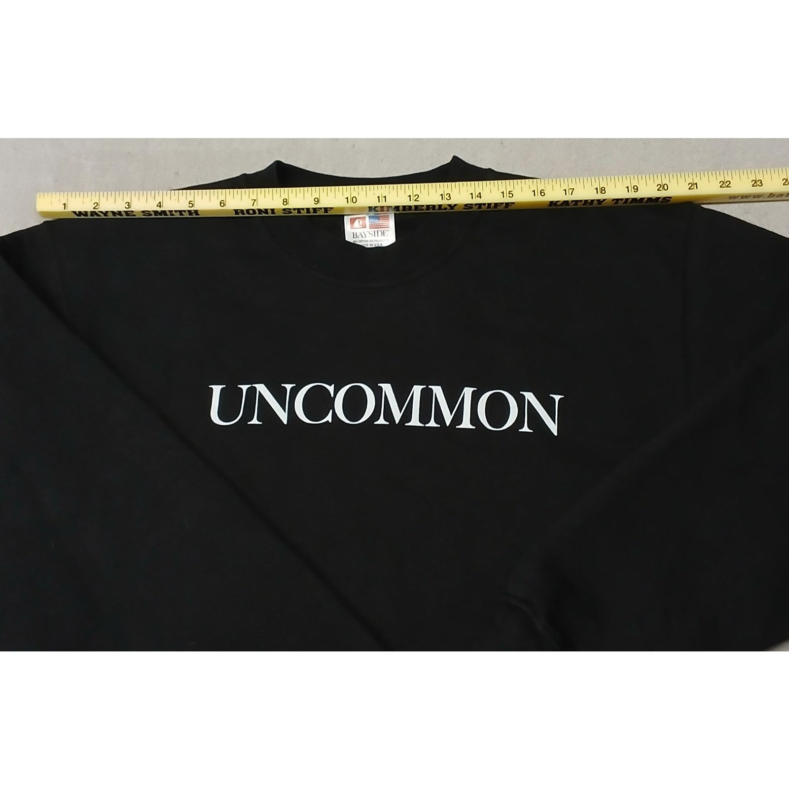 Other Bayside (Large) Adult's Black Crew Neck Pullover Sweatshirt Size US L / EU 52-54 / 3 - 4 Thumbnail