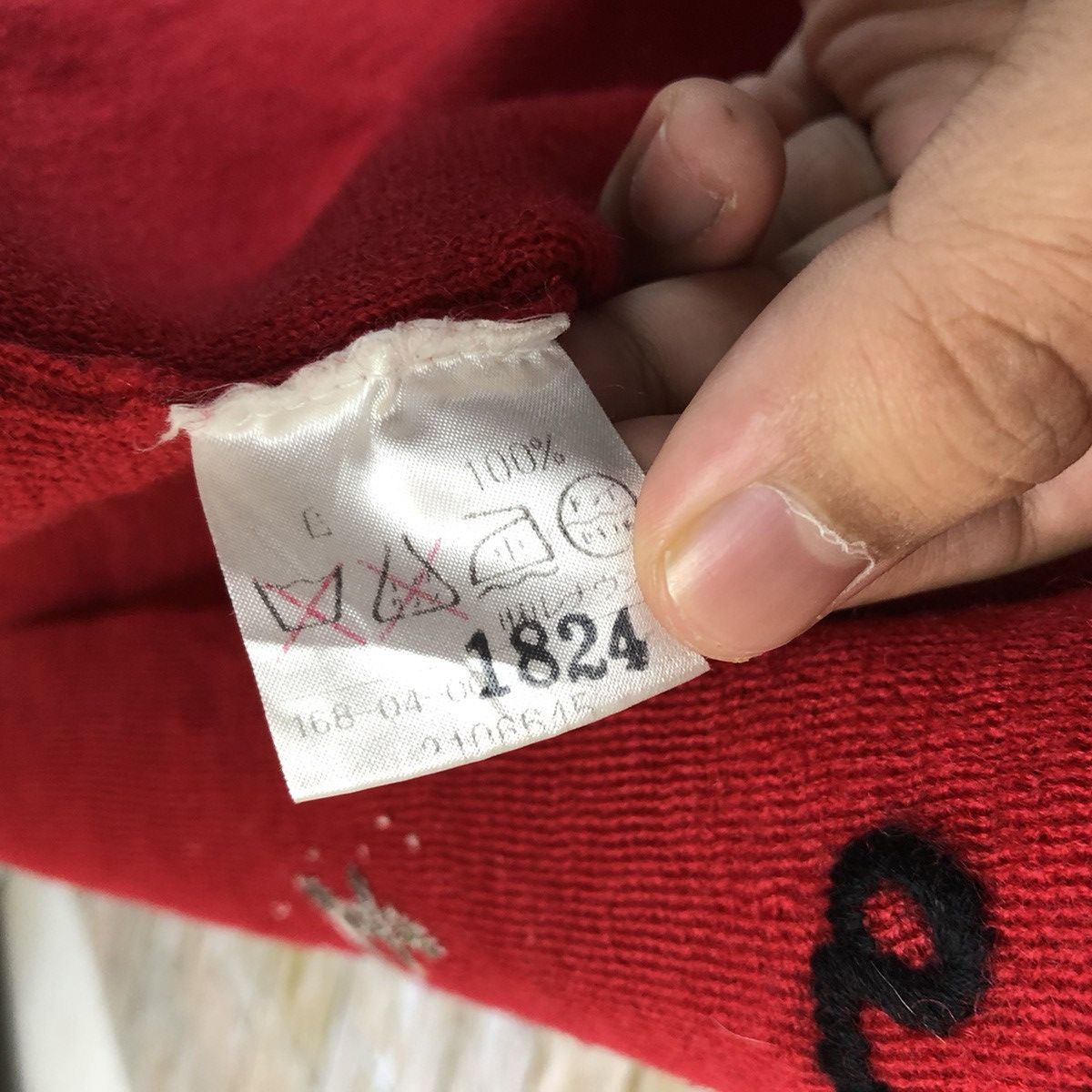 Homespun Knitwear × Pierre Cardin Escape pierre cardin Red Cardigan Knitwear #A1201 Size M / US 6-8 / IT 42-44 - 13 Thumbnail