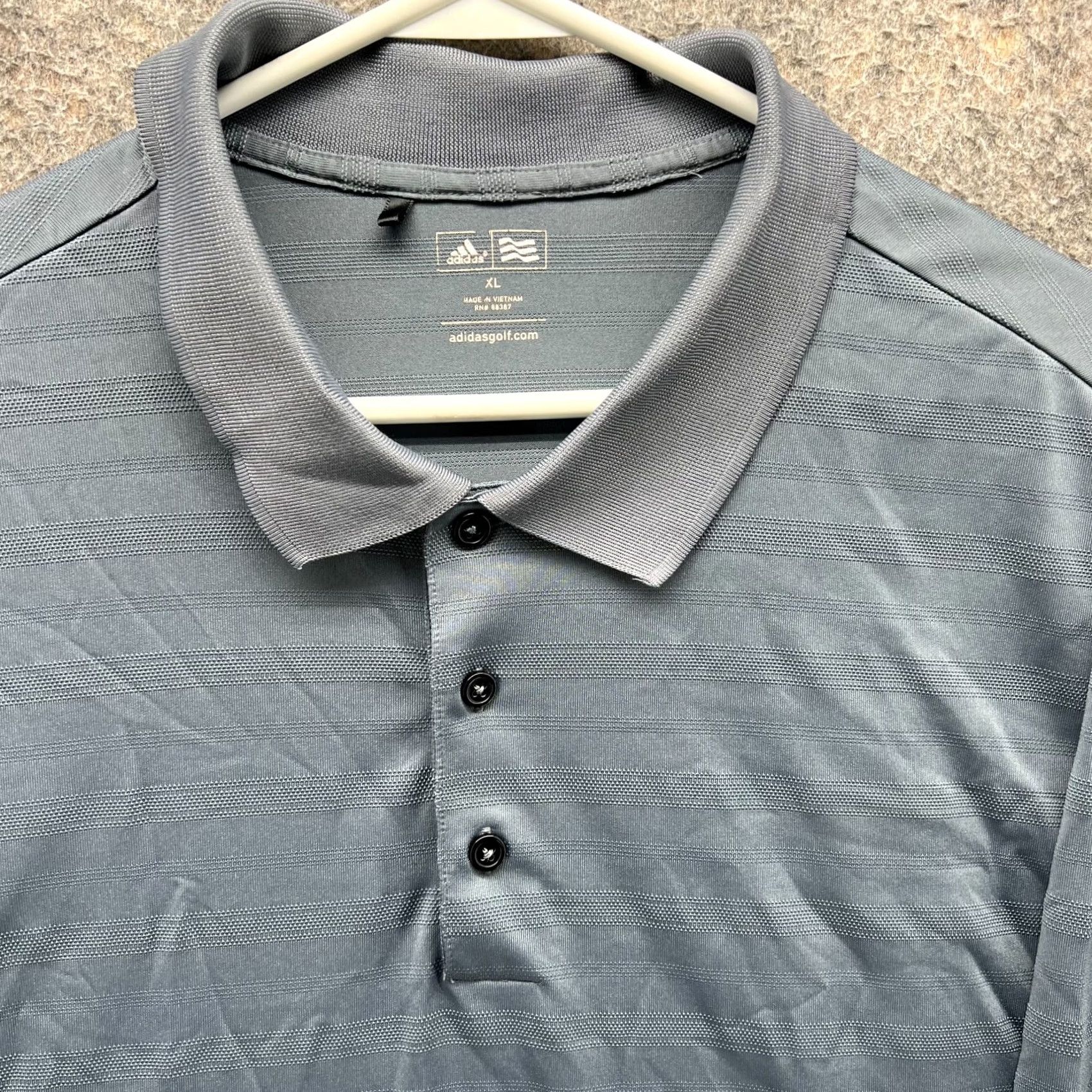 Adidas VINTAGE Adidas Polo Shirt Mens XL Grey Athletic Golf Golfer Polyester Trefoil Shirt Size US XL / EU 56 / 4 - 4 Thumbnail