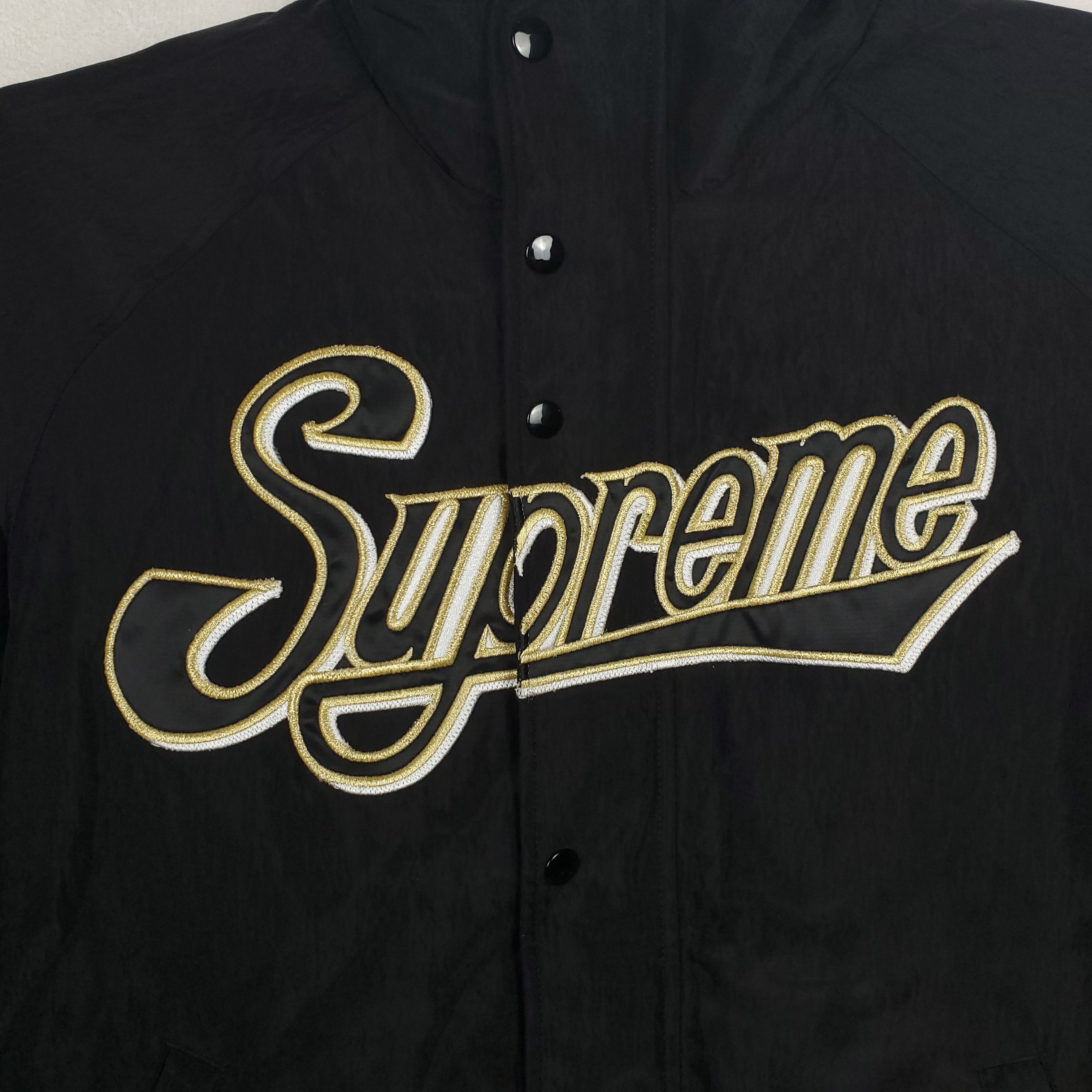Mitchell & Ness × Supreme Supreme x Mitchell & Ness Large Jacket Black Nylon New Size US L / EU 52-54 / 3 - 3 Thumbnail