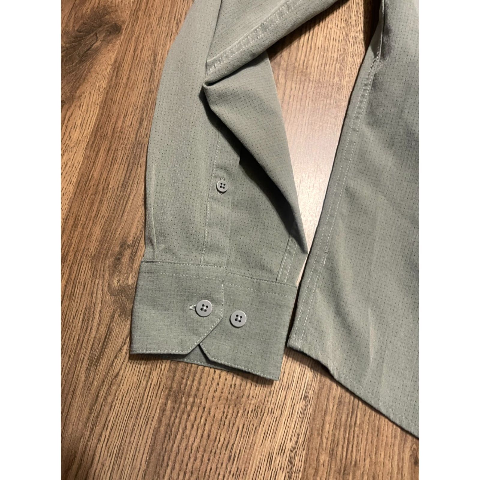 Apt. 9 Apt. 9 Shirt Men’s Medium Green Long Sleeve Button Up Slim Fit Size US M / EU 48-50 / 2 - 6 Thumbnail