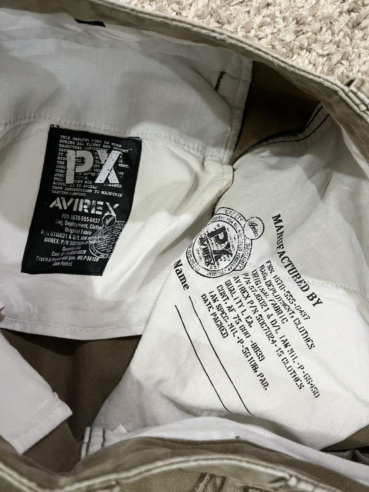 Avirex Avirex Green Faded Cargo Pants Military Fit Size US 34 / EU 50 - 6 Thumbnail