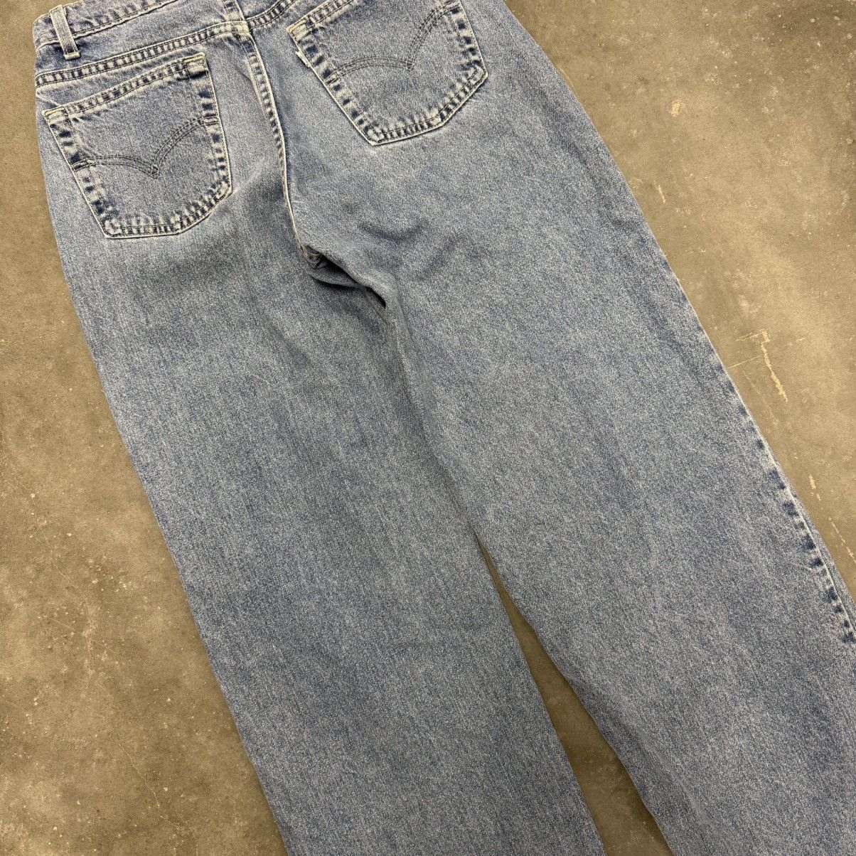JNCO × Levi's × Vintage Vintage Y2K Levi's SilverTab Baggy Jeans Skater Wide Leg Size US 29 - 5 Thumbnail
