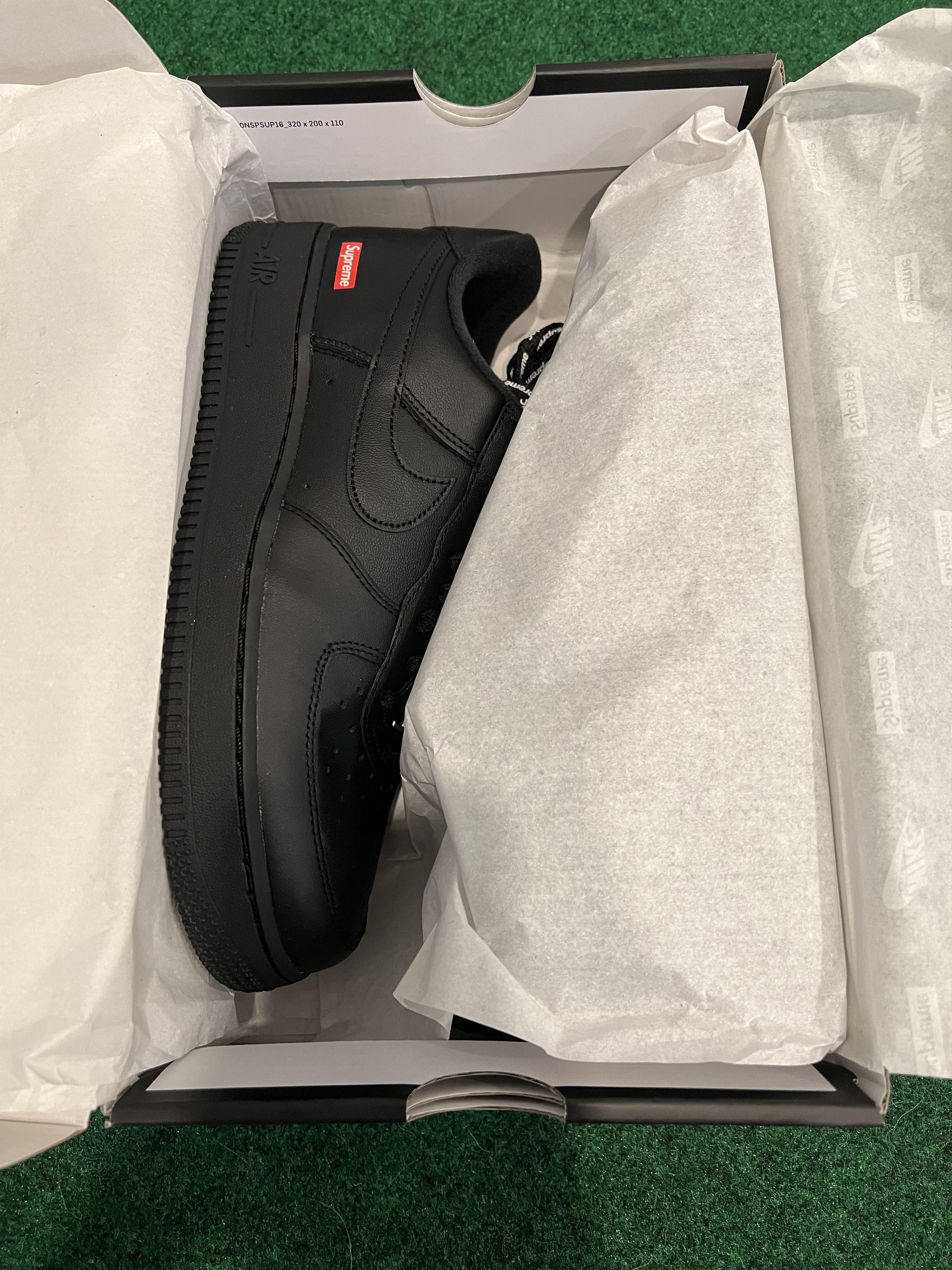 Nike × Supreme Supreme Nike Air Force One Low - Black Size US 8.5 / EU 41-42 - 3 Thumbnail