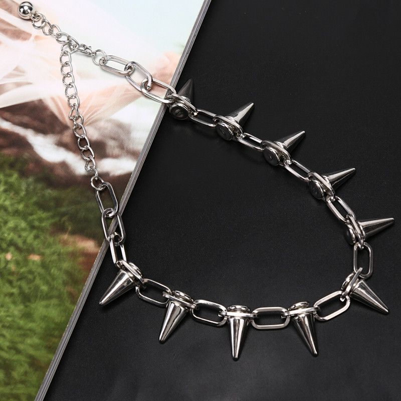 Japanese Brand × Jewelry Goth Punk Spikes Choker Necklace Chain Size ONE SIZE - 2 Thumbnail