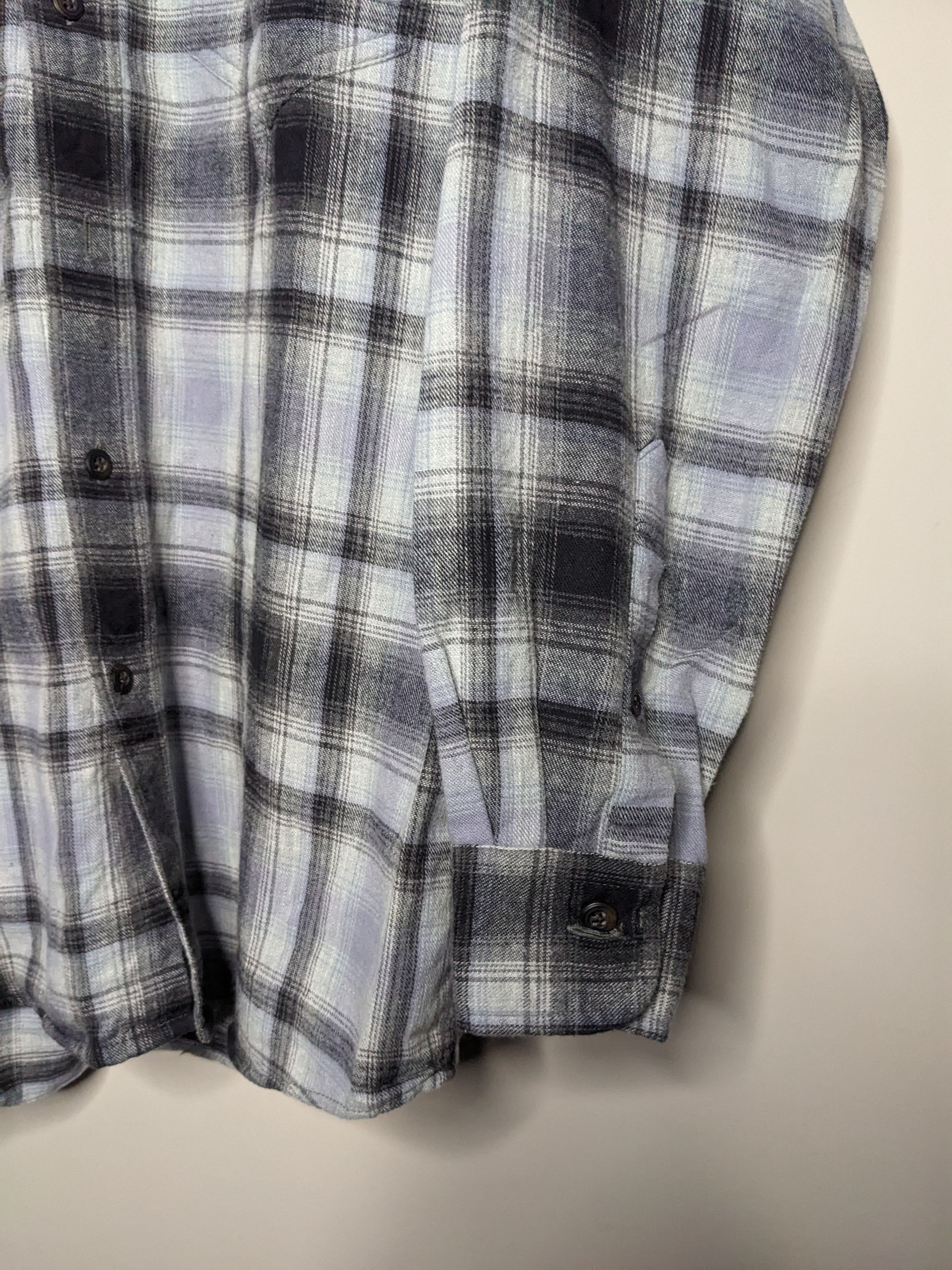 J.Crew VTG 90s J Crew Plaid Flannel Shirt Mens Medium Western Ombre Size US M / EU 48-50 / 2 - 6 Thumbnail