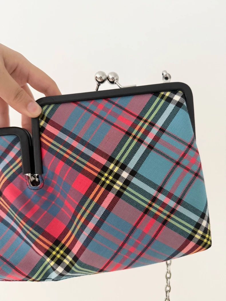 Vivienne Westwood Vivienne Westwood Classic pink and blue checkered, Saturn Size ONE SIZE - 5 Thumbnail