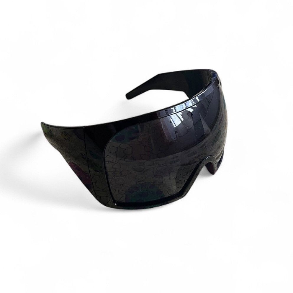 Japanese Brand Big glass Big eye Aestethic Punk Sunglasses Hip-hop Black Size ONE SIZE - 3 Thumbnail