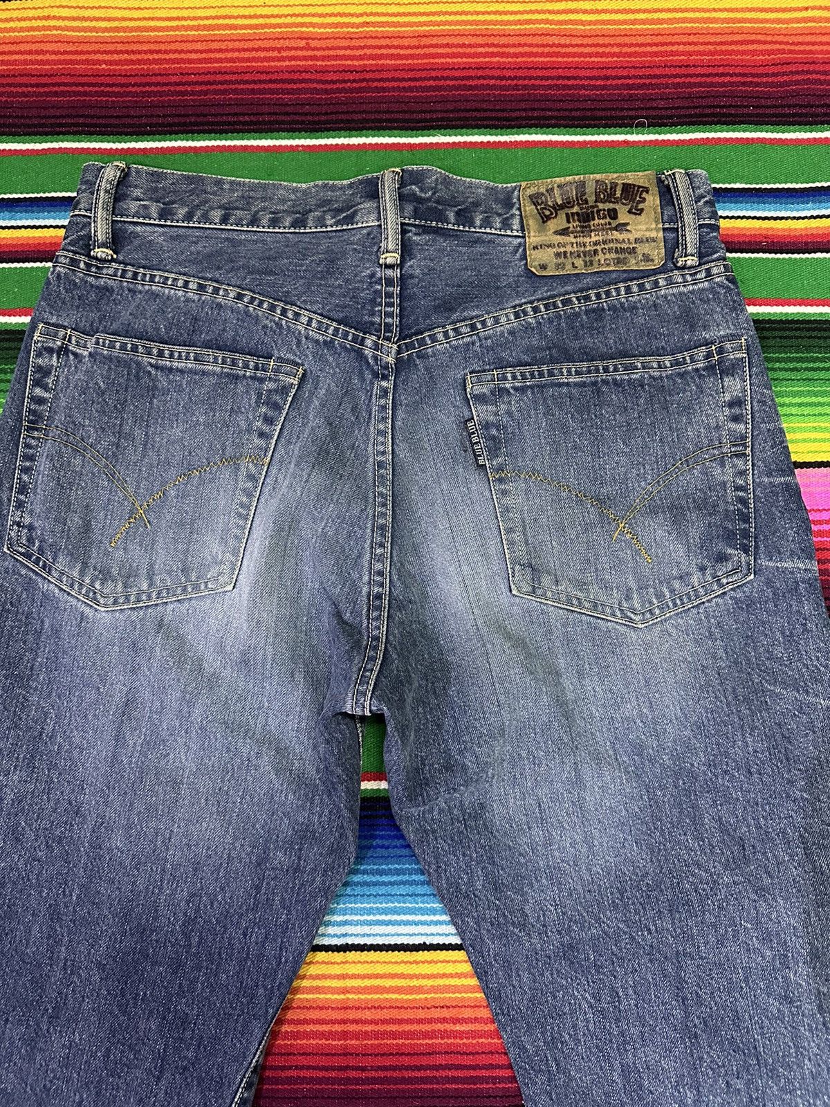 Kapital 💥Blue Blue X Heart Market💥 Japanese Denime Blue Indigo💥 Size US 32 / EU 48 - 7 Thumbnail