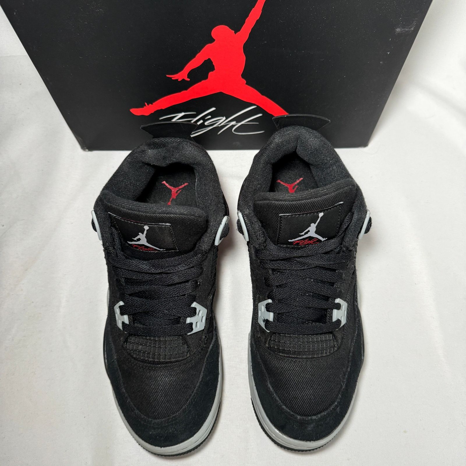 Jordan Brand × Nike Size 7 - Air Jordan 4 Retro SE GS Black Canvas Men's Shoes Size US 7 / EU 40 - 4 Thumbnail