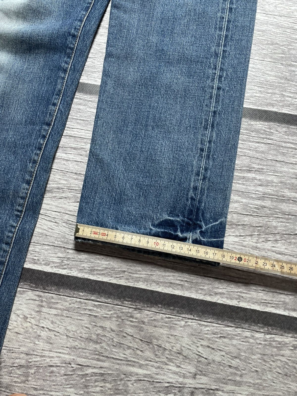 Edwin Edwin ED-55 Rainbow Selvedge Japanese Distress Denim Jeans Size US 32 / EU 48 - 16 Thumbnail