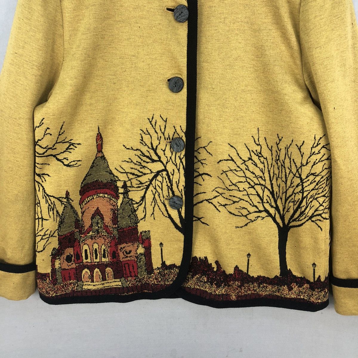 Other Vintage Japanese Brand Lala Knitted Graphic Cardigan Jacket Size M / US 6-8 / IT 42-44 - 4 Thumbnail