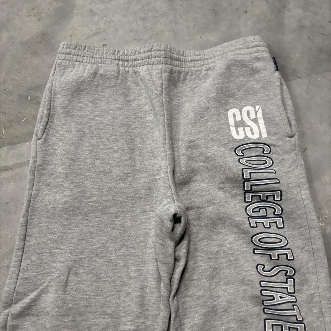 Japanese Brand × Vintage Crazy Vintage Y2K/2000s Light Grey Streetwear Essential Sweatpants! Size US 34 / EU 50 - 4 Thumbnail