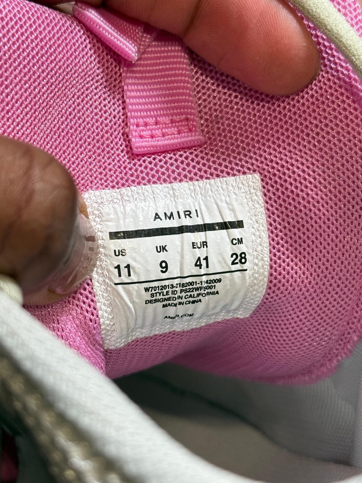 Amiri Amiri Bone Runner Pink/Tan Size US 11 / IT 41 - 6 Thumbnail