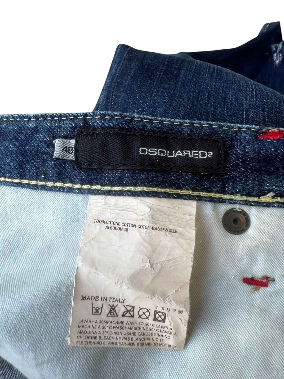 Dsquared2 Dsquared2 Made in Italy Distressed Ripped Skinny Jeans Size US 32 / EU 48 - 19 Thumbnail