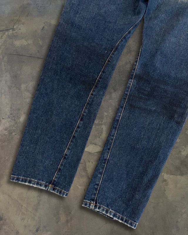 Dsquared2 DSQUARED2 LEATHER CRAFT PATCHWORK DENIM JEANS Size US 30 / EU 46 - 7 Thumbnail