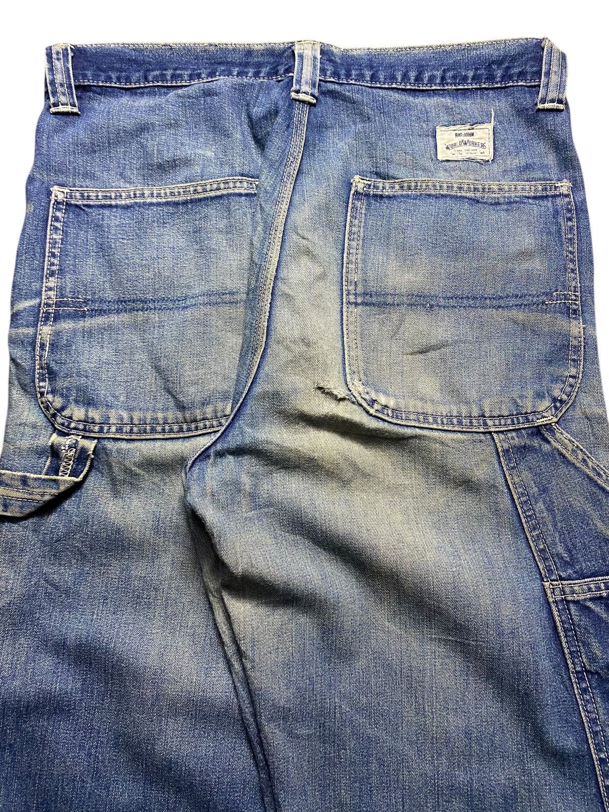 Big John Vintage Big John World Workers Carpenter Denim Jeans Size US 30 / EU 46 - 4 Thumbnail