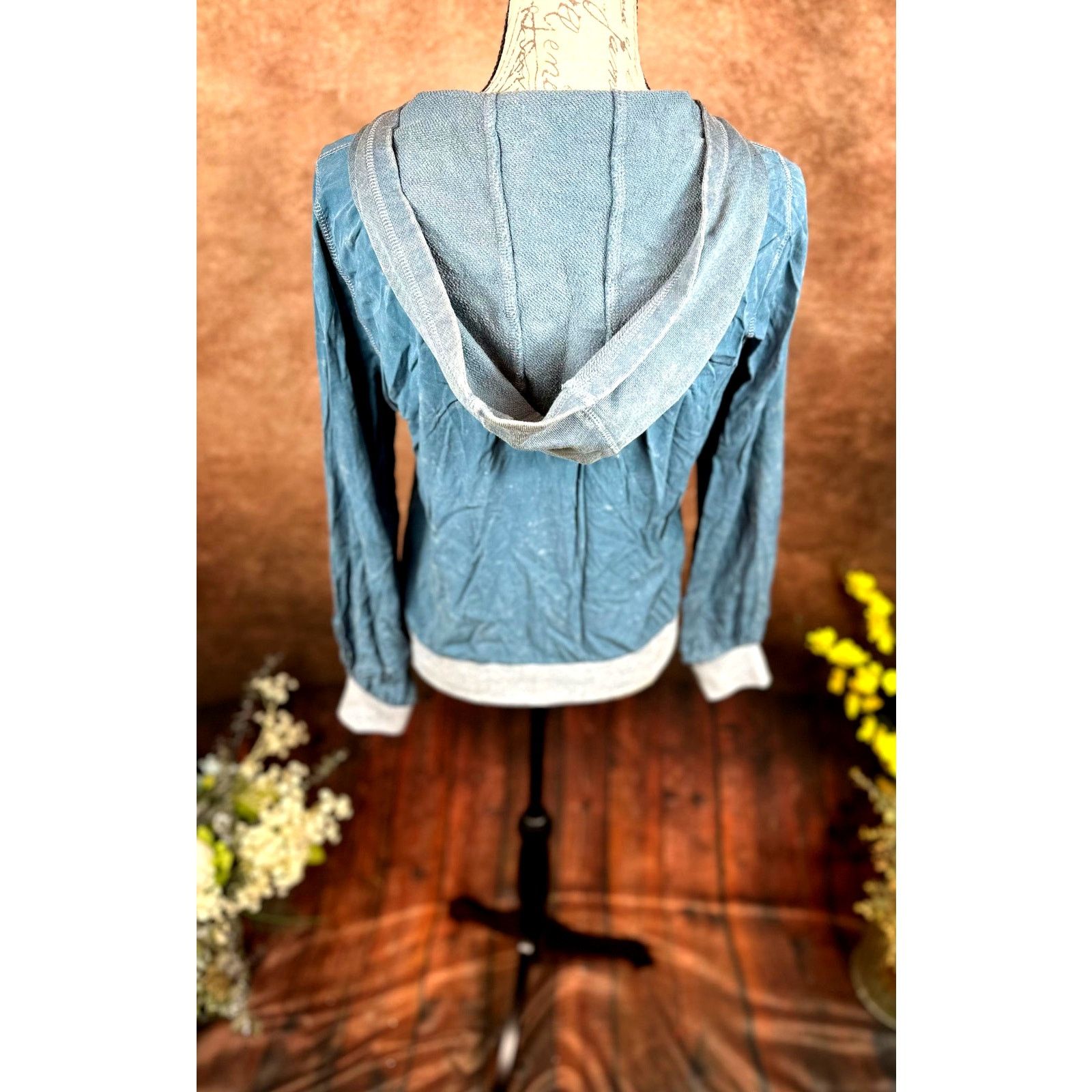 Other Chaser Coastal Cloth Zip Up Hoodie Jacket Vintage Blue S Size S / US 4 / IT 40 - 6 Thumbnail