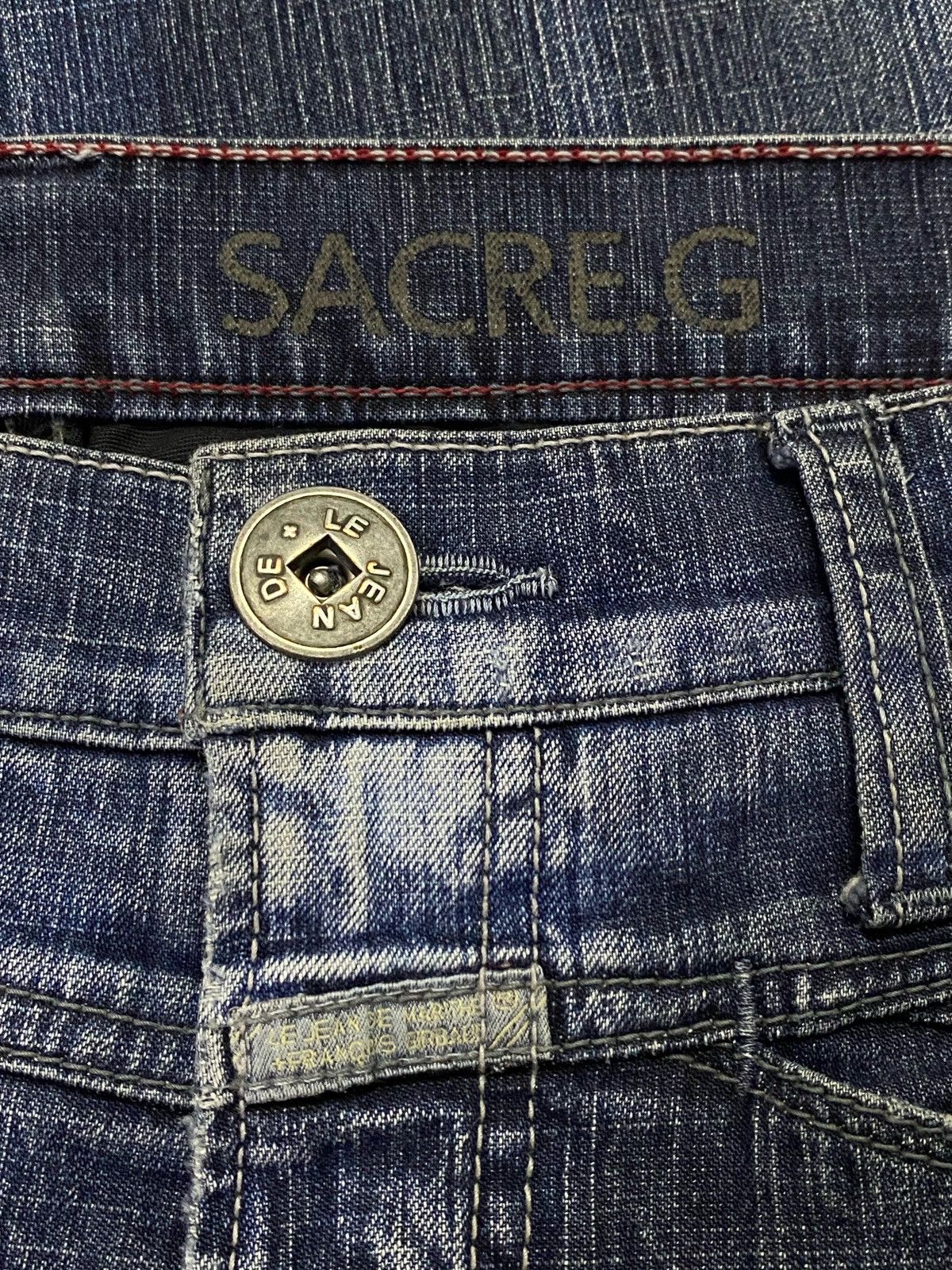 Marithe + Francois Girbaud Marithe Francois Girbaud Patchwork Ripped Distressed Denim Size US 32 / EU 48 - 12 Thumbnail