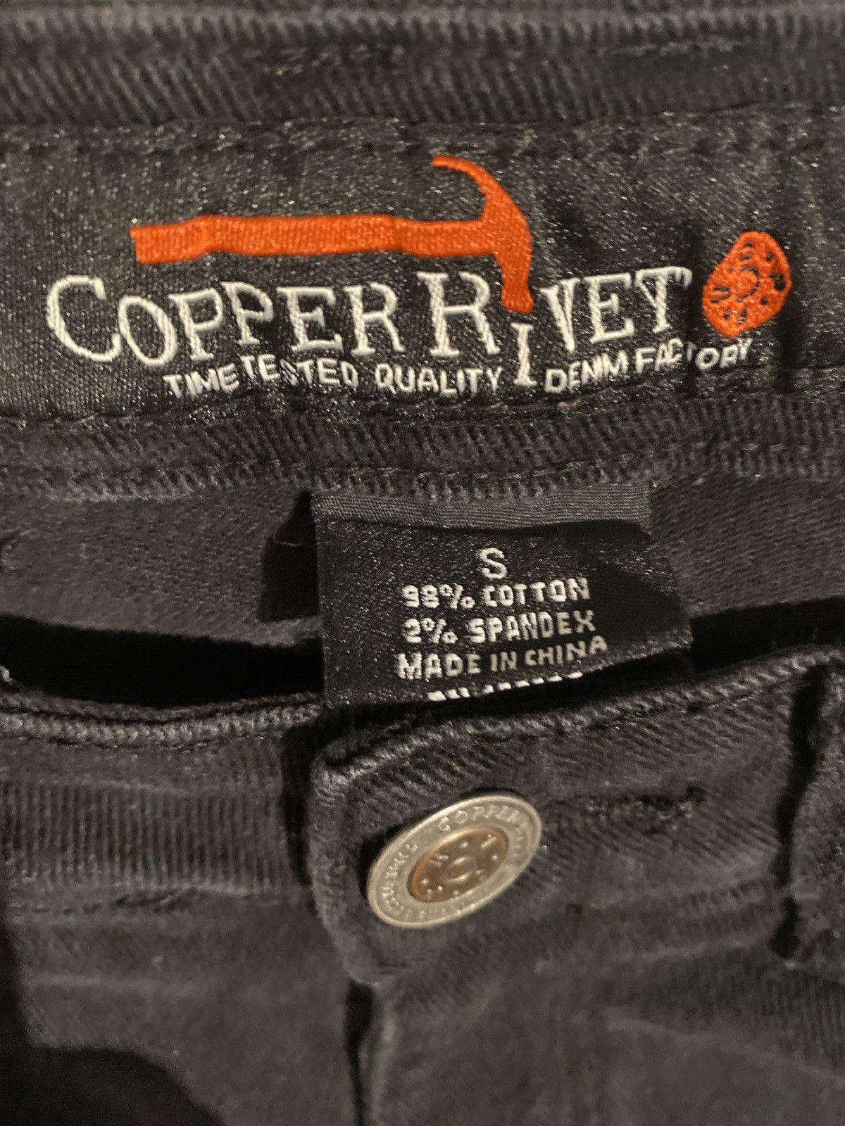 Other Black Copper Rivet Biker Denim Size US 28 / EU 44 - 5 Thumbnail
