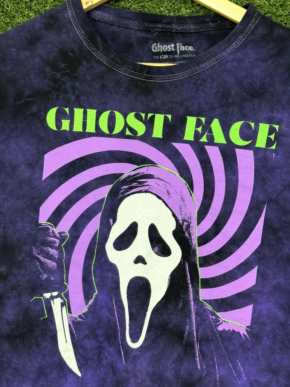 Vintage Scream Ghostface Ghost Tie Dye Purple Swirl T Shirt Small Size US S / EU 44-46 / 1 - 2 Thumbnail