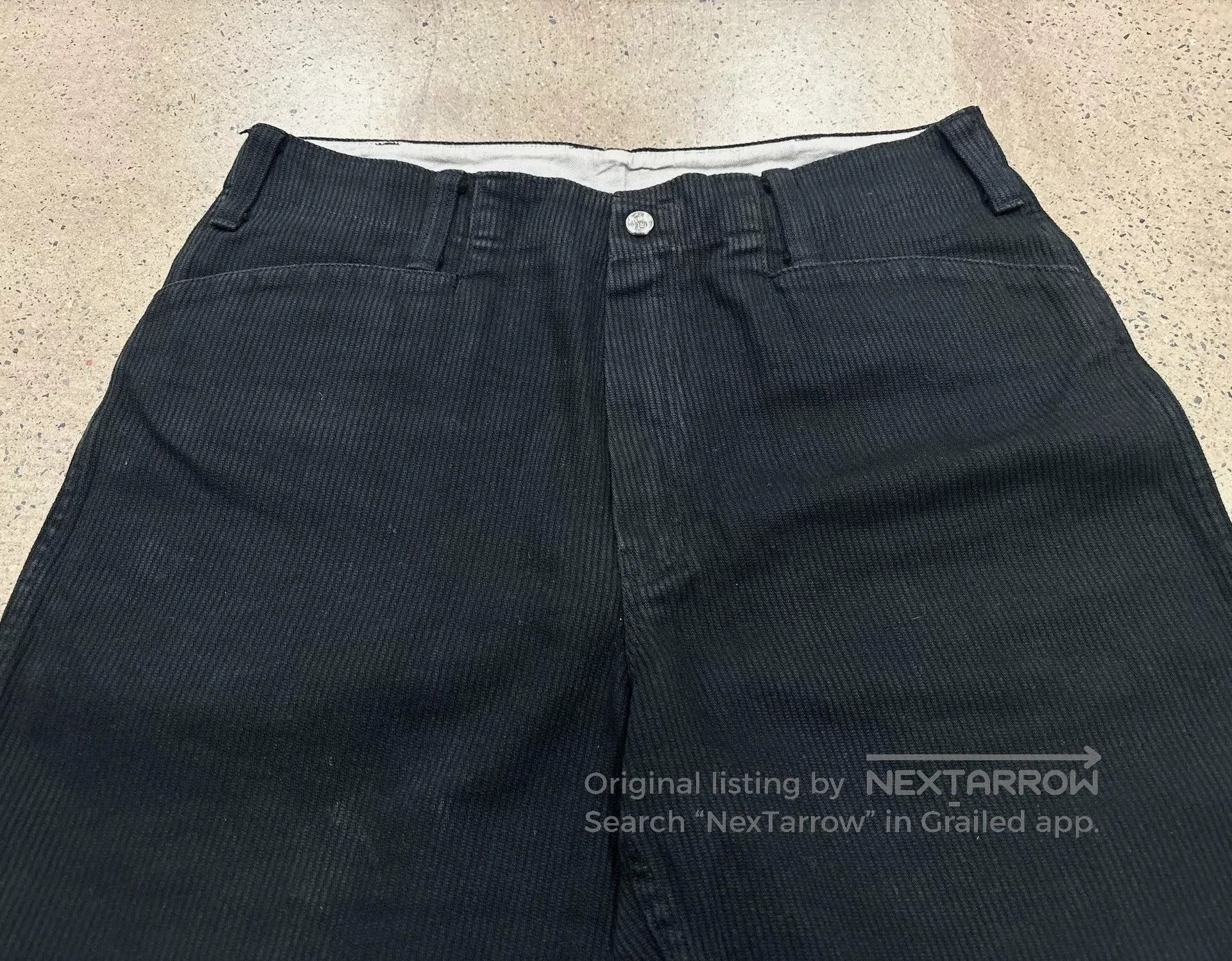 Tenderloin Vintage Black Corduroy Cargo Shorts. Size US 26 / EU 42 - 3 Thumbnail