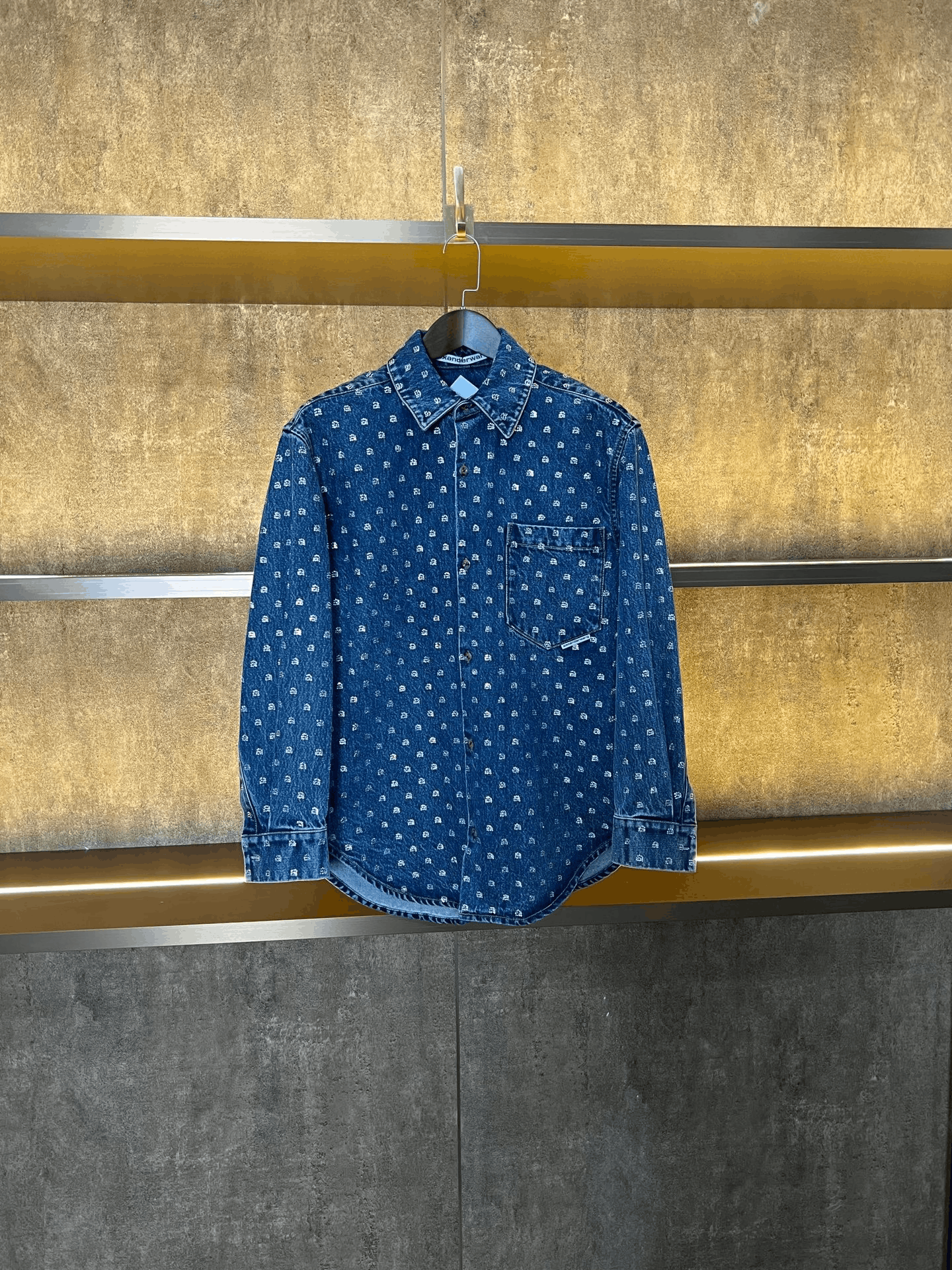 Alexander Wang Alexander Wang Diamond Denim Shirt Size XXS / US 00 / IT 34 - 1 Thumbnail