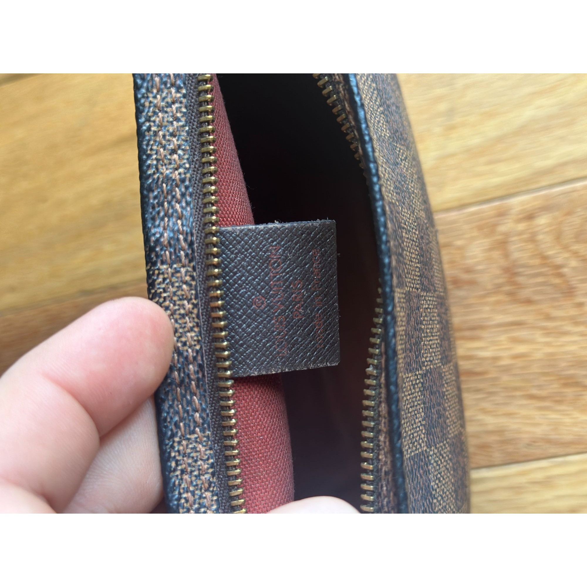 Louis Vuitton LOUIS VUITTON TROUSSE MAKEUP HAND BAG DAMIER EBENE LEATHER B Size ONE SIZE - 10 Thumbnail