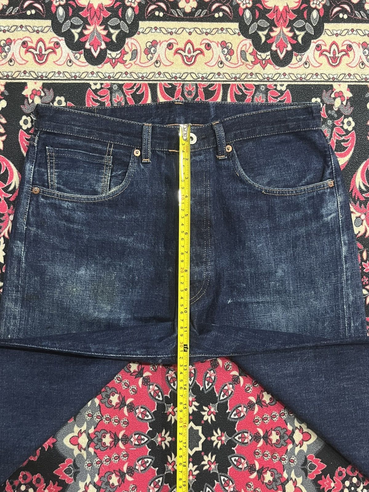 Levi's Vintage Clothing ⚡️Selvedge⚡️Vintage Levi’s LVC S501XX Big E Indigo Washed Jean Size US 34 / EU 50 - 19 Thumbnail