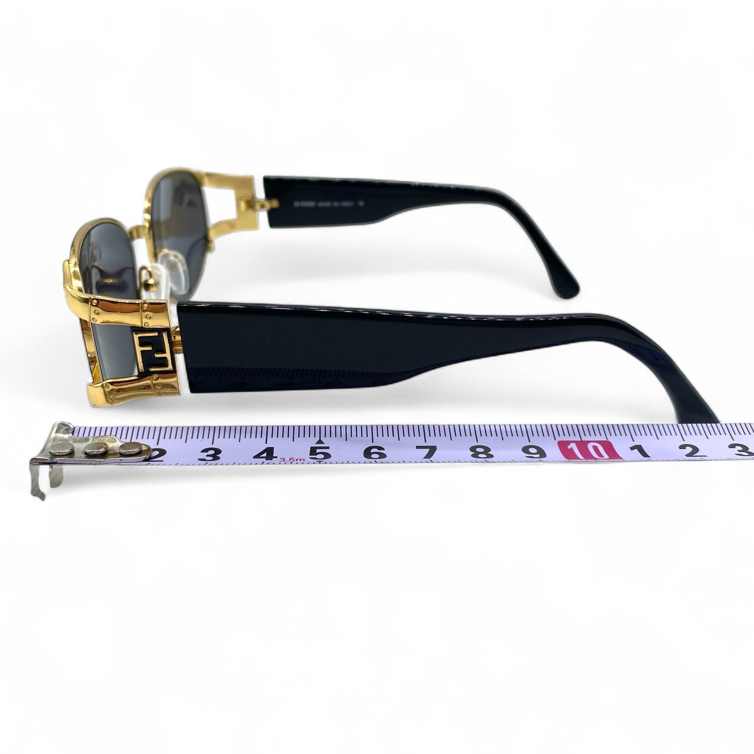 Fendi Vintage FENDI Eyewear Sunglass Gold Frame Size ONE SIZE - 10 Thumbnail