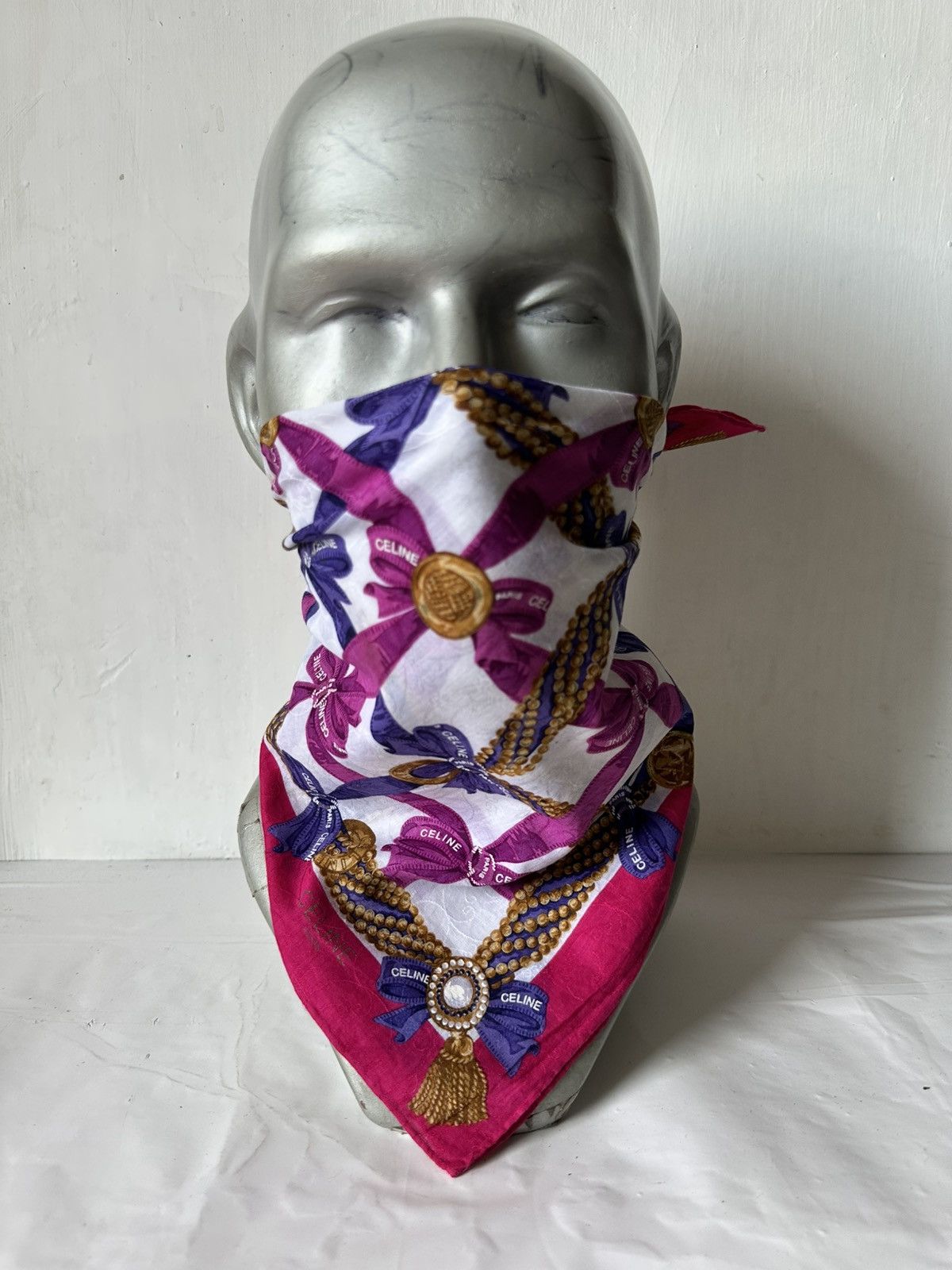 Vintage Celine Handkerchief/ Neckerchief/ Bandana