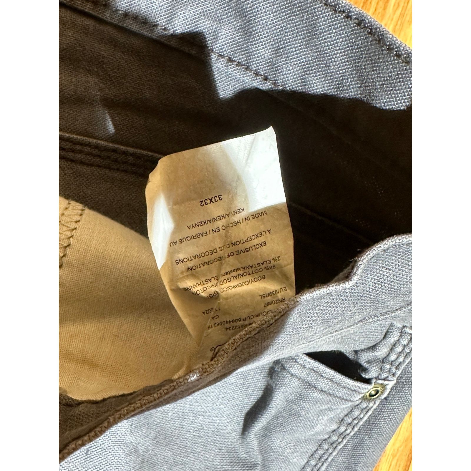Dickies Gray Dickies Work Pants Size 33/32 Worn In Size US 33 - 4 Thumbnail